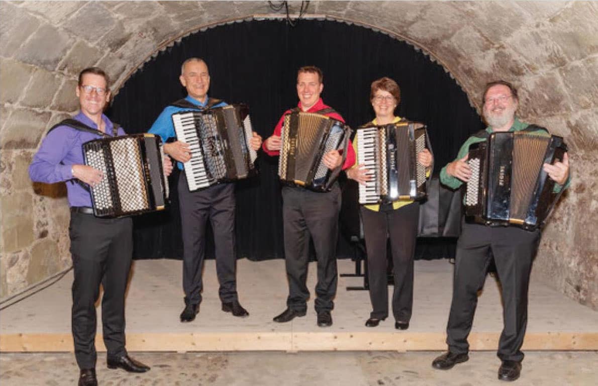 Colorful Accordionists